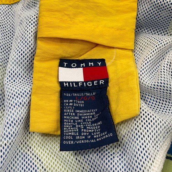 Tommy Hilfiger Swim Trunks Seashell Starfish Print Board Shorts Size L VINTAGE - Picture 5 of 6